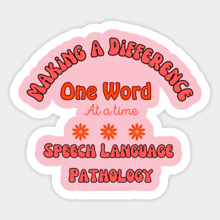 Speech therapy, Team speech, speech pathology, slp, slpa, speech therapist Sticker